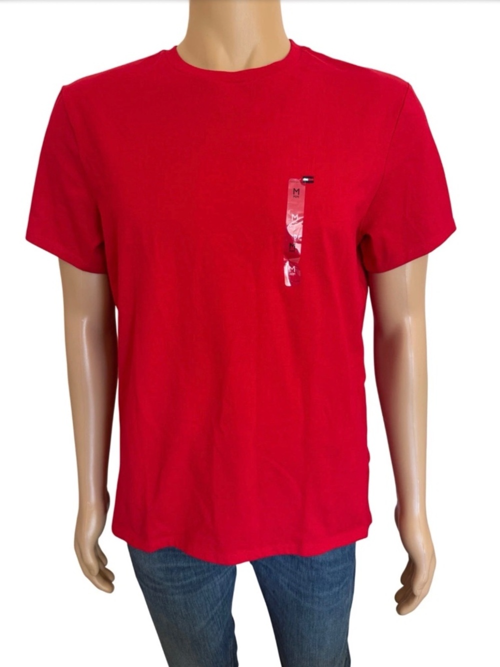 $39.50 TH Tommy Hilfiger Crew Neck Red T-SHIRT Tee Shirt Men’s Medium M